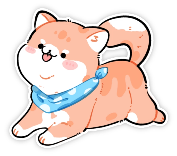 Ảnh sticker con chó cute