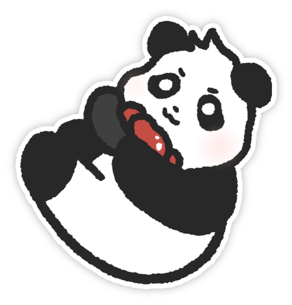 Ảnh sticker gấu trúc hài