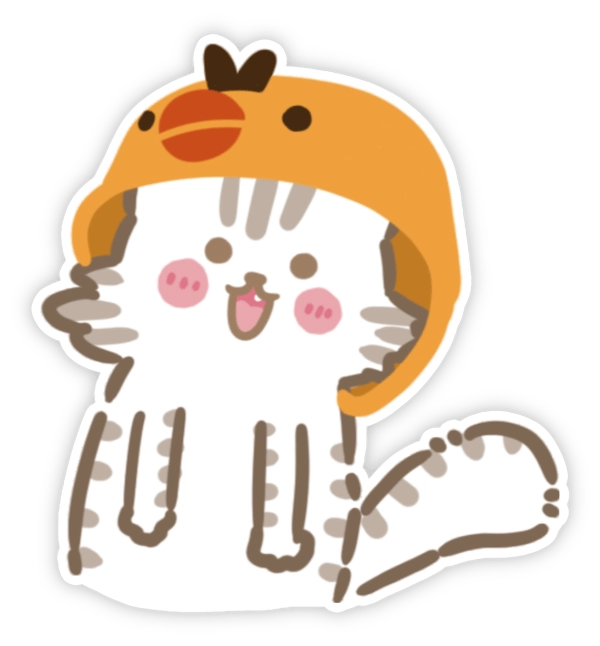 Ảnh sticker mèo vô tri cực chất