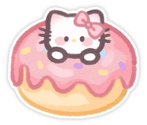 Bộ sticker màu hồng cute