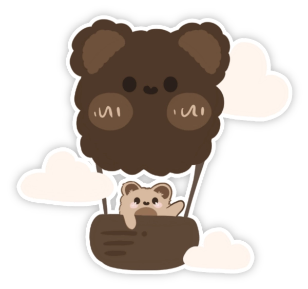 Gấu béo dễ thương sticker