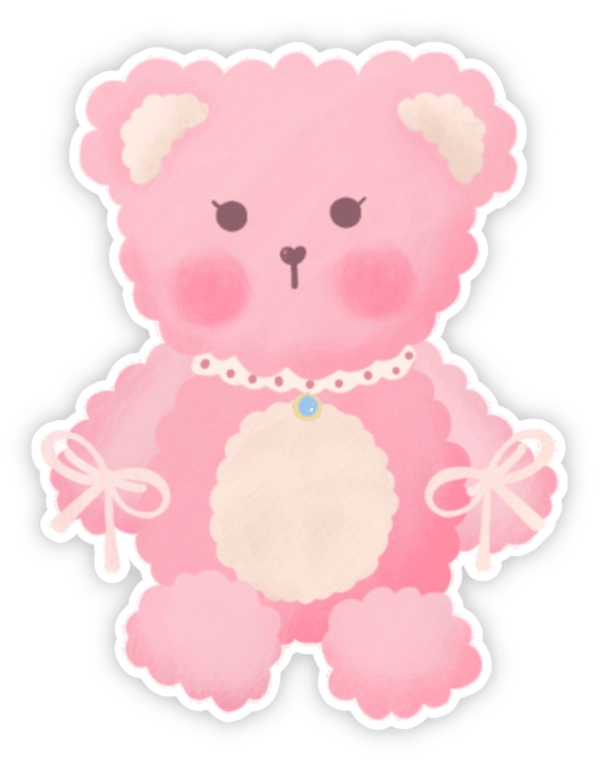 Gấu cute chibi sticker