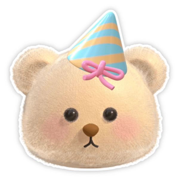 Gấu cute meme sticker