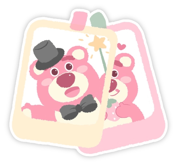 Gấu dâu Lotso sticker