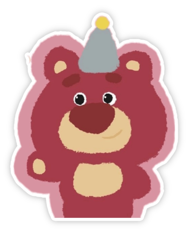 Gấu dâu cute sticker