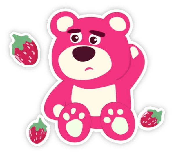 Gấu hồng Lotso sticker