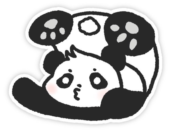 Gấu trúc dễ thương sticker
