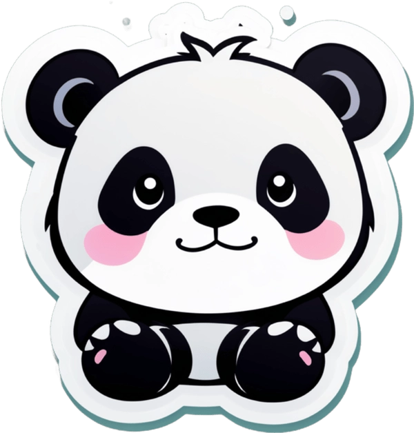 Gấu trúc sticker vui nhộn