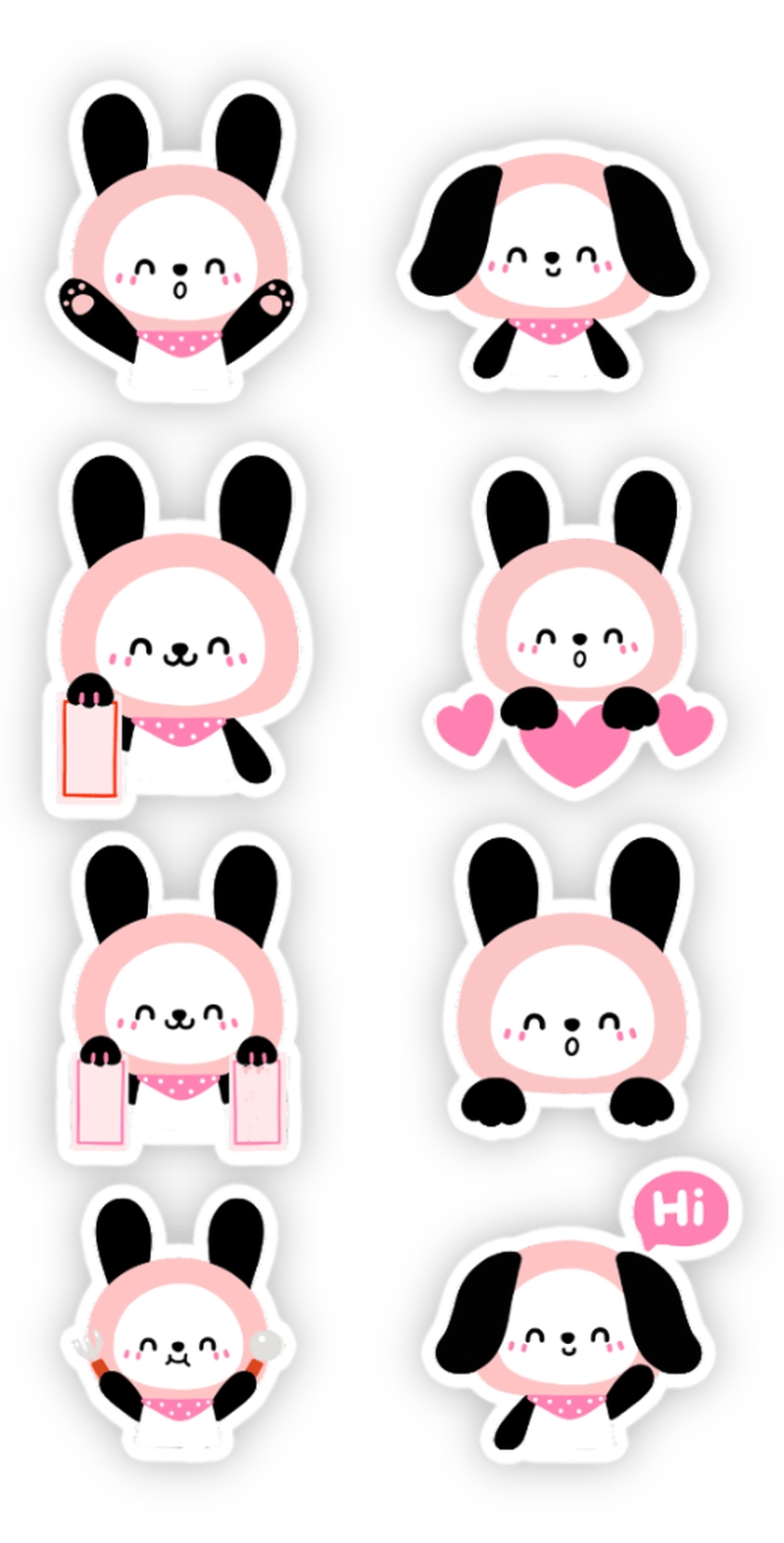 Hình ảnh sticker chó dễ thương