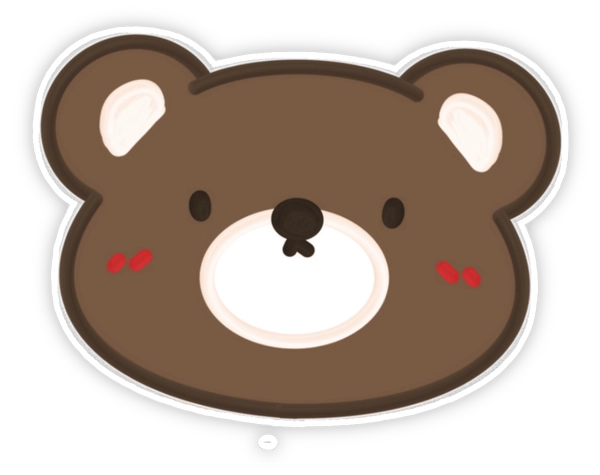 Hình ảnh sticker gấu cute