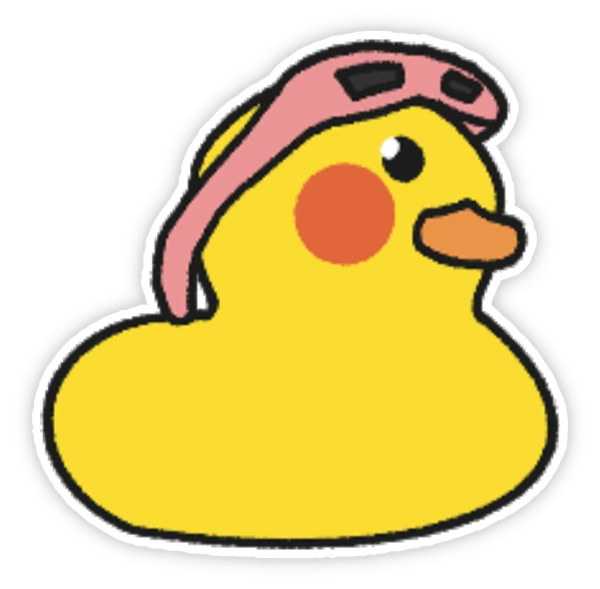 Hình dán sticker vịt cute