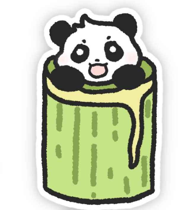 Hình dễ thương gấu trúc sticker