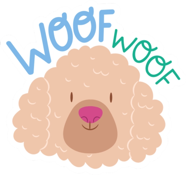 Hình sticker con chó cute