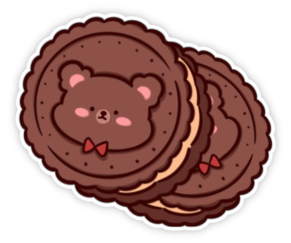 Hình sticker con gấu cute