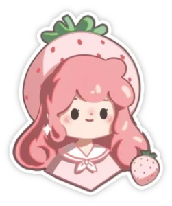 Hình sticker màu hồng