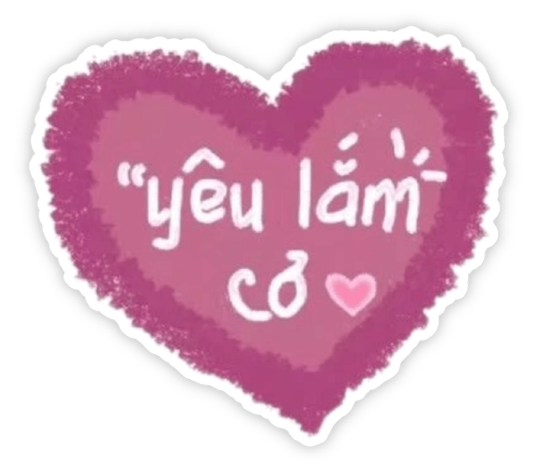 Nhãn dán biểu cảm yêu thương