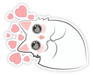 Nhãn dán yêu thương hoạt hình