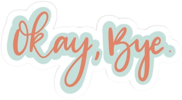 Sticker bye bye meme vui