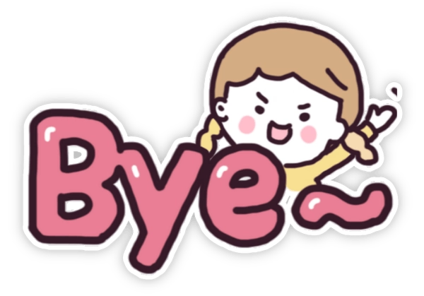 Sticker bye bye vui nhộn