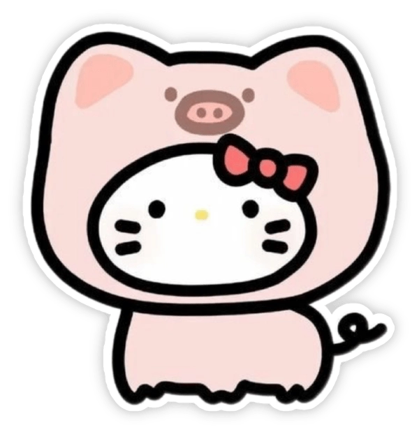 Sticker chat màu hồng