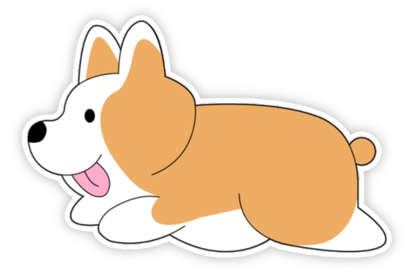 Sticker chó đáng yêu dễ thương