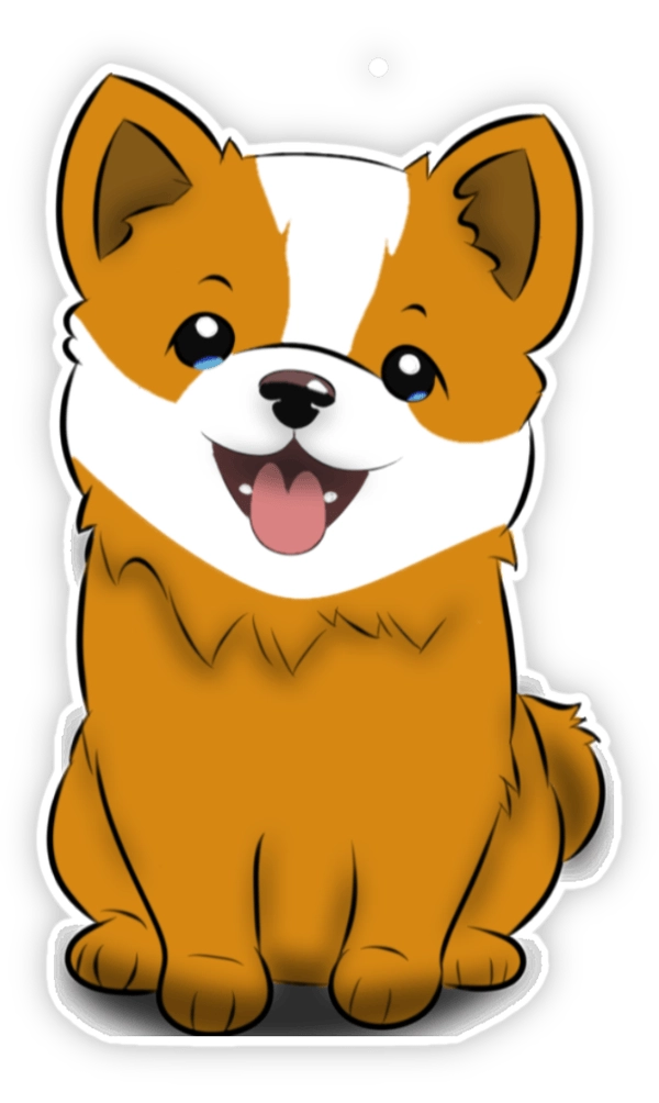 Sticker con chó biểu cảm