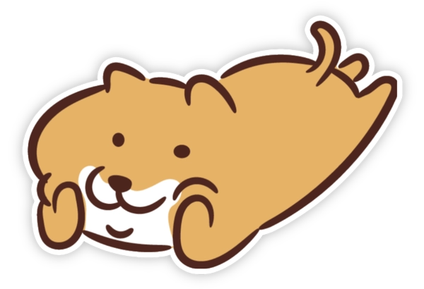 Sticker con chó cute dễ thương