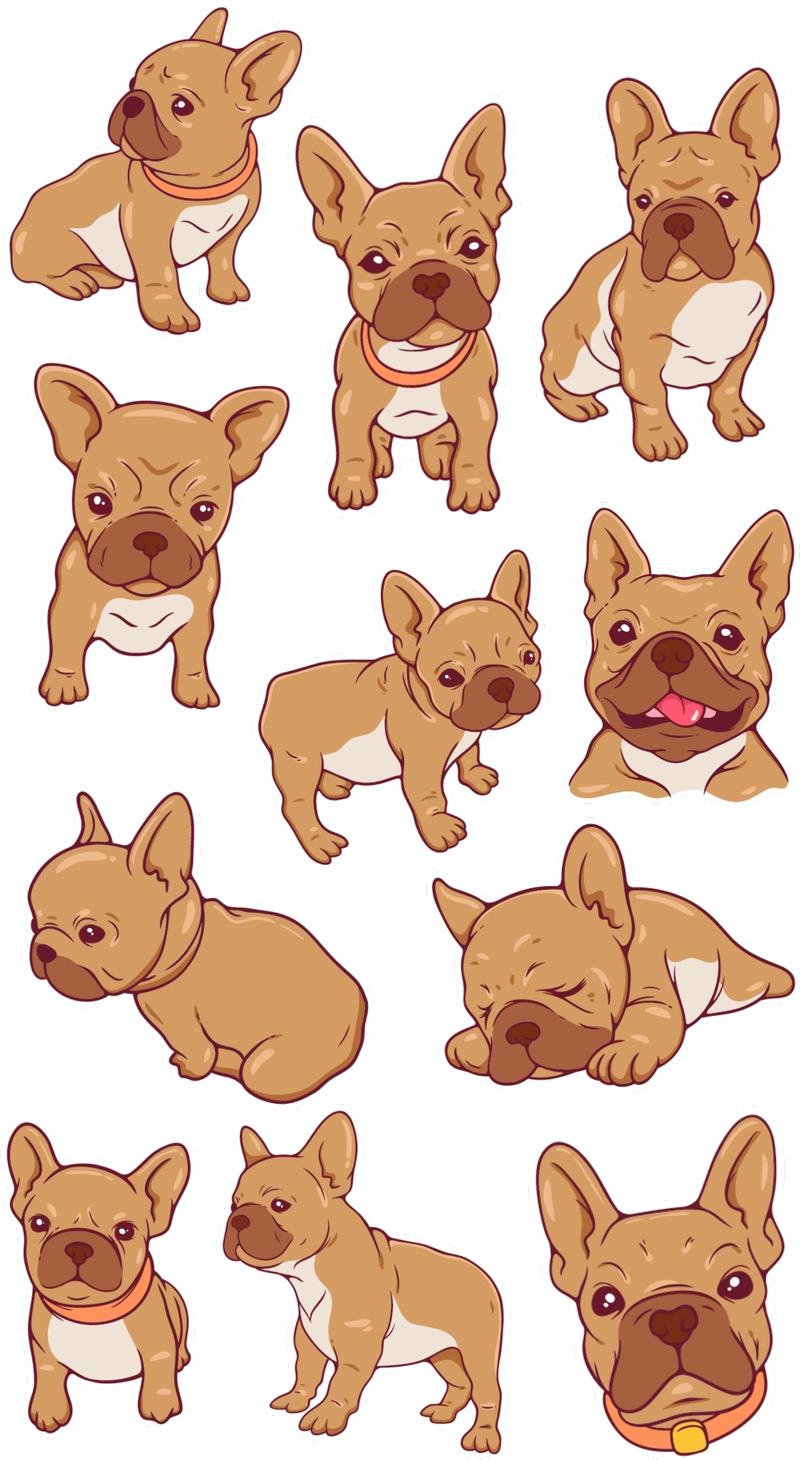 Sticker con chó troll