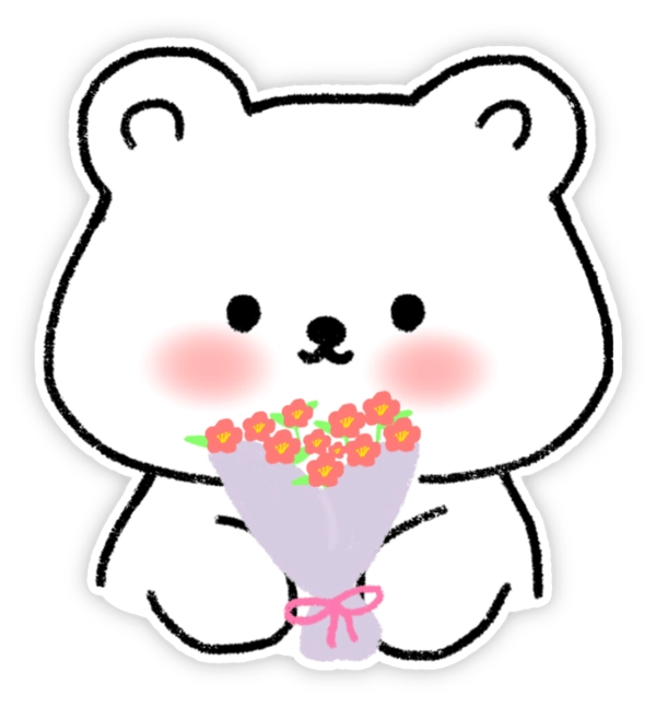 Sticker con gấu cute