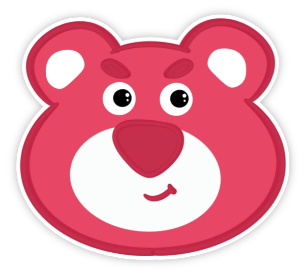 Sticker con gấu đáng yêu