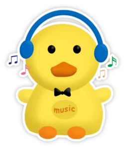 Sticker con vịt đáng yêu