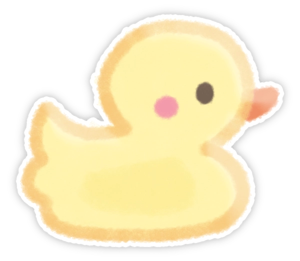 Sticker con vịt pastel