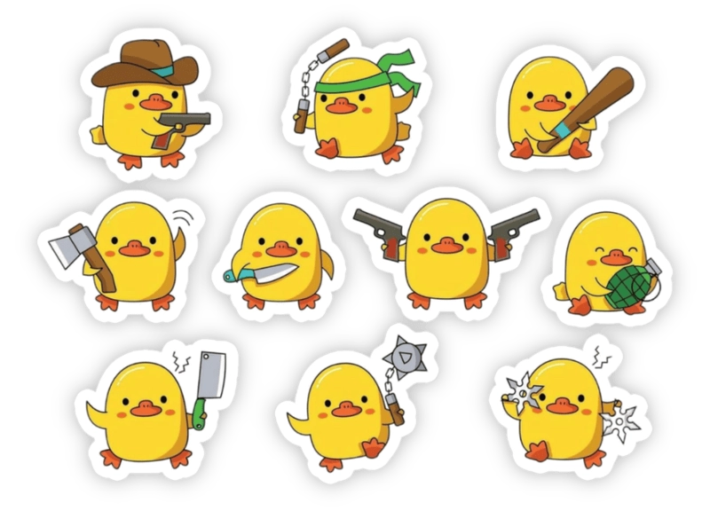 Sticker con vịt