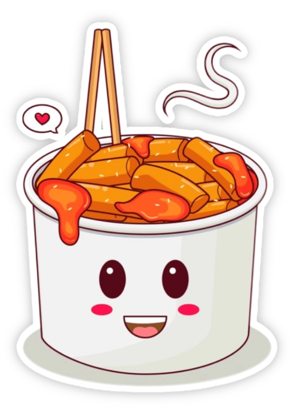 Sticker đồ ăn siêu dễ thương