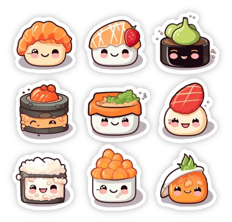 Sticker đồ ăn