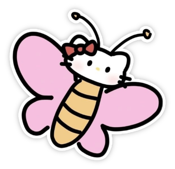 Sticker động màu hồng