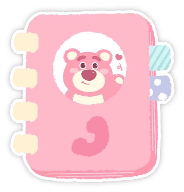 Sticker gấu Lotso cute