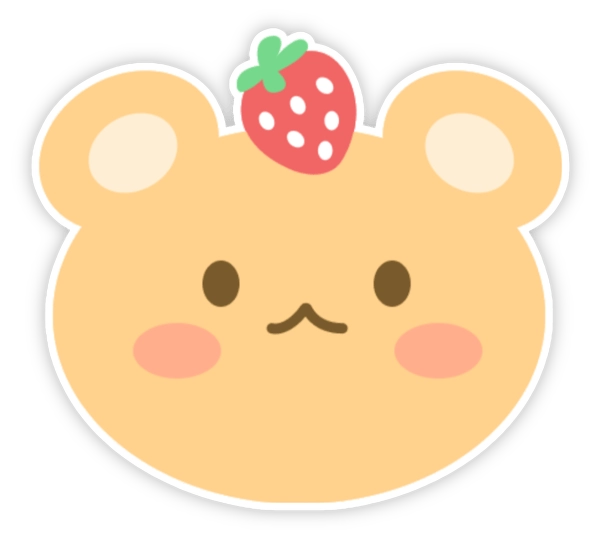 Sticker gấu béo cute