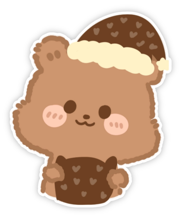Sticker gấu dễ thương cho chat