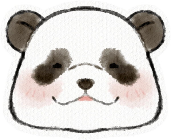 Sticker gấu trúc dùng khi nhắn tin