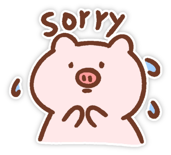 Sticker gửi lời xin lỗi