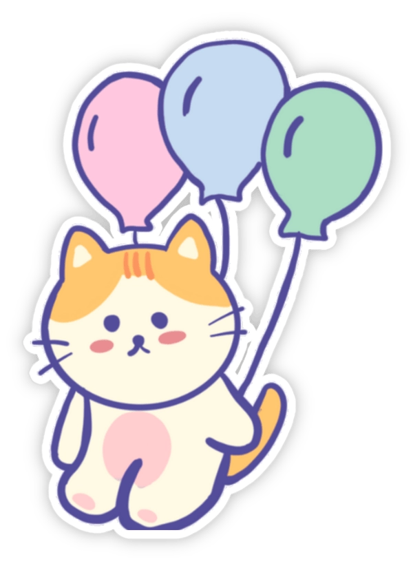 Sticker mèo bựa troll bạn