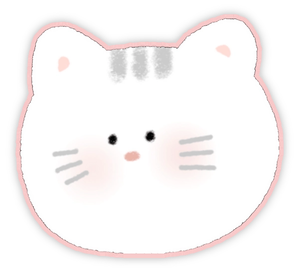 Sticker mèo bựa vô tri cute
