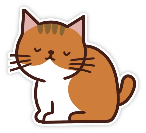 Sticker mèo dễ thương dùng chat