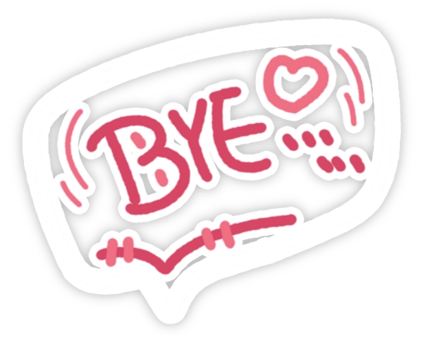 Sticker tạm biệt chất lừ