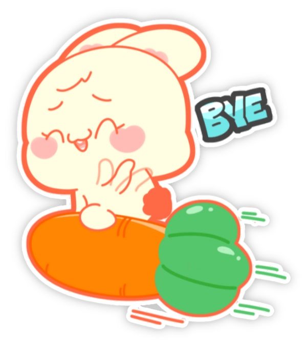 Sticker tạm biệt cho cuộc trò chuyện