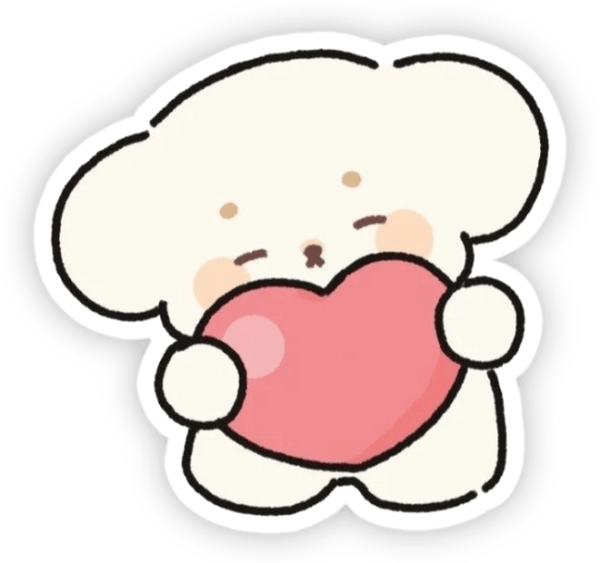 Sticker tình yêu dễ thương