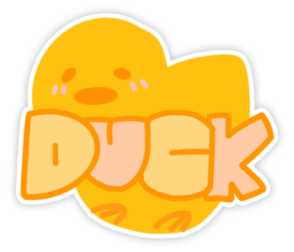 Sticker vịt biểu cảm