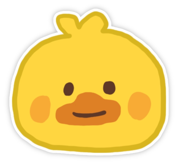 Sticker vịt cute