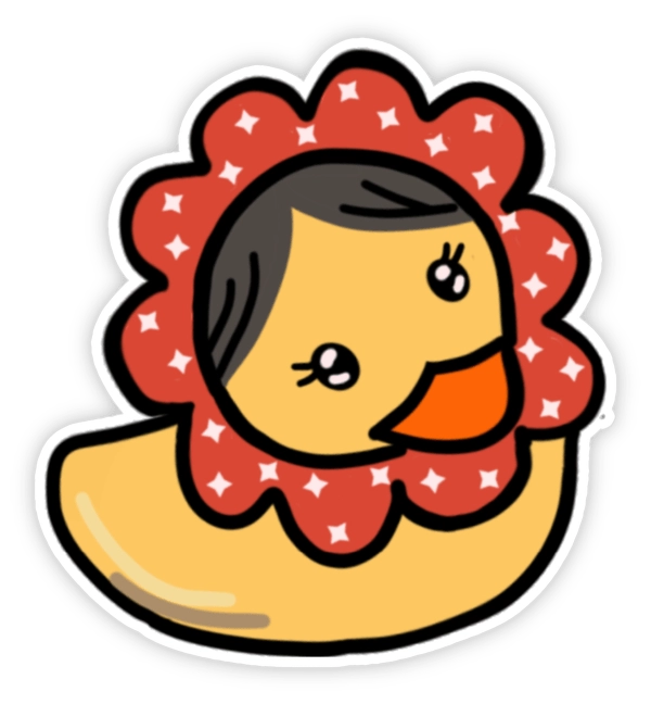 Sticker vịt ngộ nghĩnh